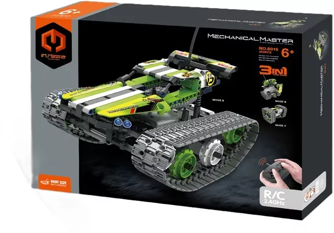 Klocki R/C Pojazd na gąsienicach 3w1 - tantis.pl