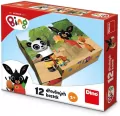 Klocki drewniane obrazkowe Bing 12el - tantis.pl