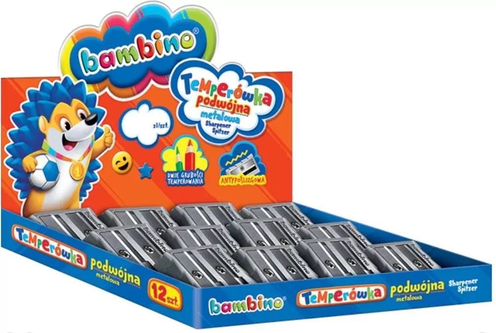 Temperówki podwójne metalowe Bambino - tantis.pl
