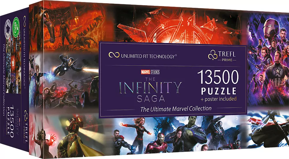 Trefl. Puzzle 13500 + plakat. The Infinity Saga. The Ultimate Marvel Collection - tantis.pl