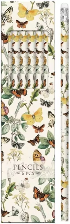 Ołówki ozdobne STPEN11 motyle - zestaw 6 sztuk - tantis.pl
