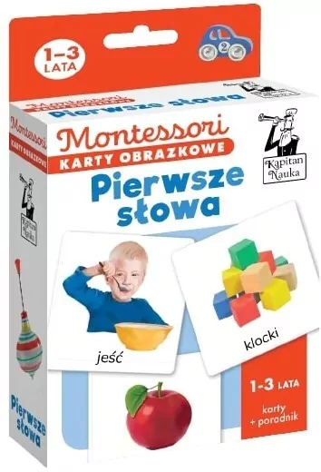Pierwsze słowa. Montessori. Karty obrazkowe - tantis.pl