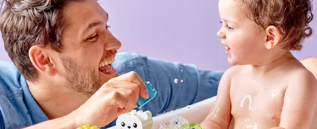 LEGO® DUPLO® Creative Play. Zabawa w kąpieli: pływający pociąg ze zwierzątkami. 10965 - tantis.pl