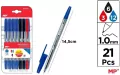 Długopis 1.0mm 21szt MIX - tantis.pl