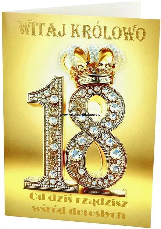 KARNET URODZINY 18 B6 Z KOP NER A-014 FOL - tantis.pl