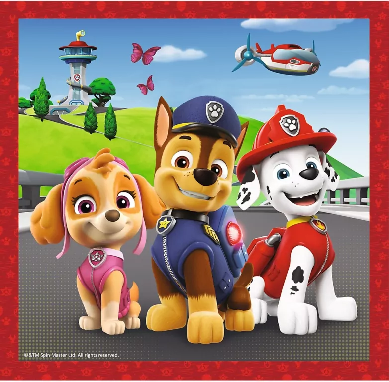 Trefl. Puzzle 3w1. Wesołe pieski. Psi Patrol - tantis.pl