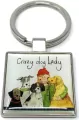 Brelok do kluczy K29 Crazy Dog Lady Psiara - tantis.pl