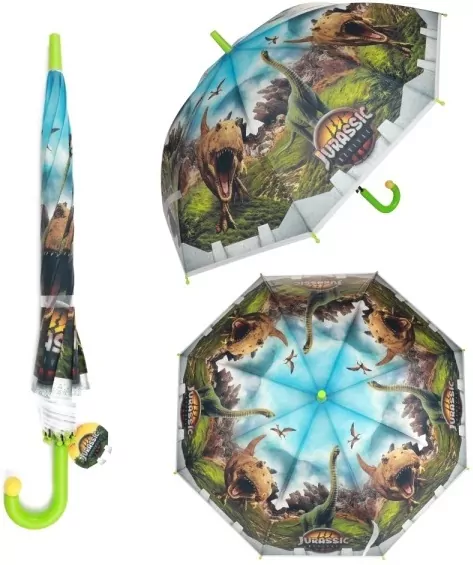 PARASOL AUTOMAT DZIEC 48CM DINOZAUR FOL 12 - tantis.pl