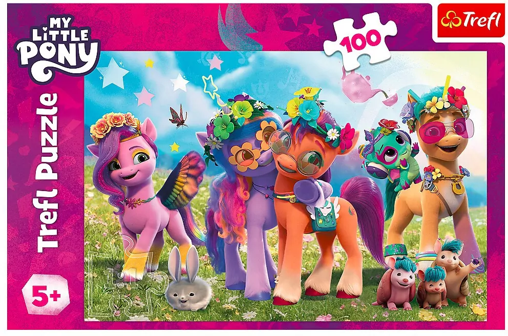 Puzzle 100. Zabawne Kucyki TREFL - tantis.pl