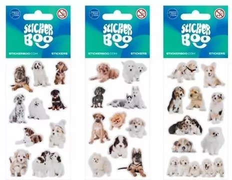 Naklejki Sticker BOO Pieski mix - tantis.pl