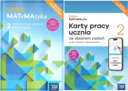 Pakiet: NOWA MATeMAtyka 2. Podręcznik + Karty pracy ucznia ze zbiorem zdań do liceum i technikum. Zakres podstawowy