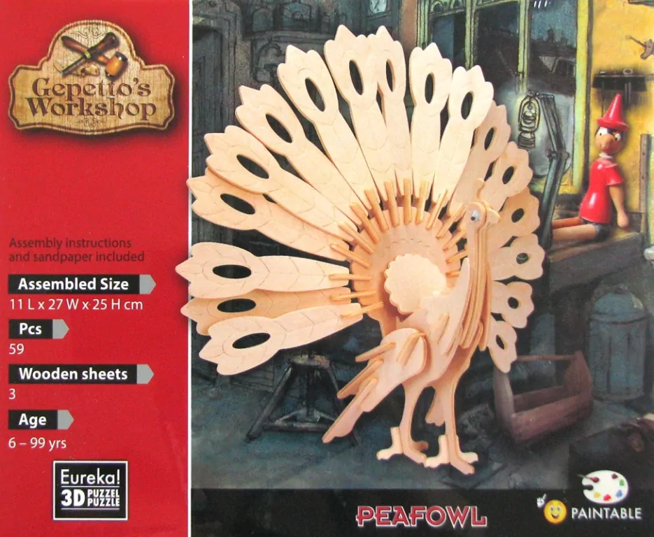 Łamigłówka drewniana Gepetto - Paw G3 - tantis.pl