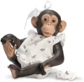 Małpka hiszpańska Lola w rampersie w listki 32cm - tantis.pl