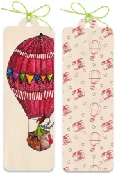 Zakładka drewniana Balon