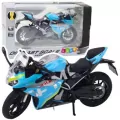Motocykl metalowy z dźwiękiem i światłem 1:12 - tantis.pl