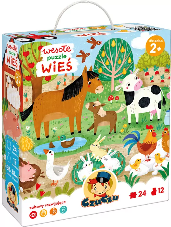 CzuCzu. Wesołe puzzle. Wieś 24 el. - tantis.pl
