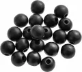 Koraliki drewniane 16mm matowa czerń - tantis.pl