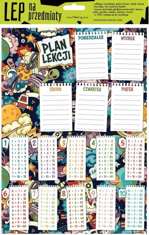 Elektrostatyczny plan lekcji A4. Kosmos - tantis.pl