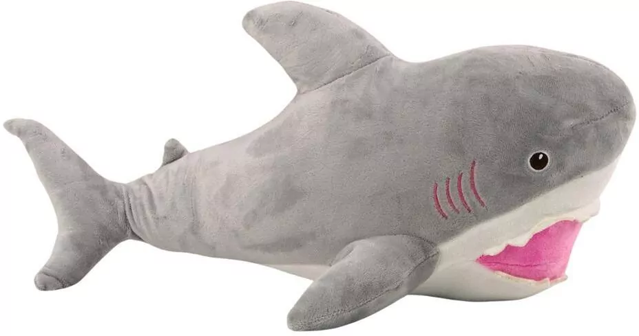 Pluszowy rekin 50cm siwy - tantis.pl