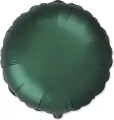 Balon foliowy Okrągły satynowy dark green 45cm - tantis.pl