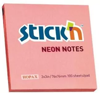 Notes samoprzylepny różowy neonowy - tantis.pl