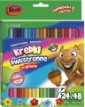Kredki trójkątne dwustronne 24/48 kolory - tantis.pl