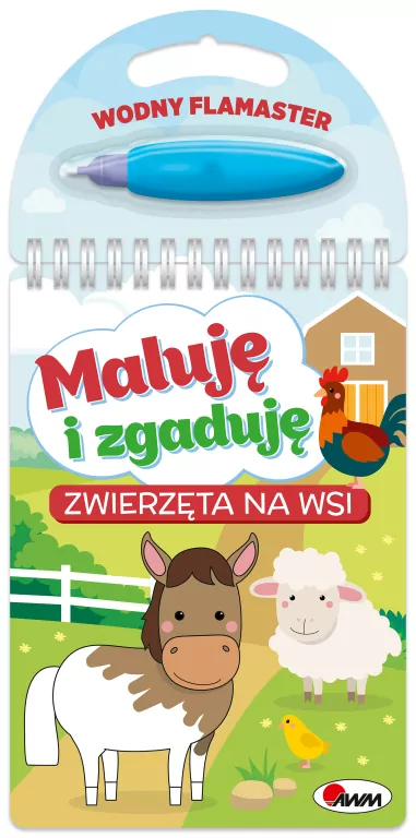 Zwierzęta na wsi. Maluję i zgaduję - tantis.pl