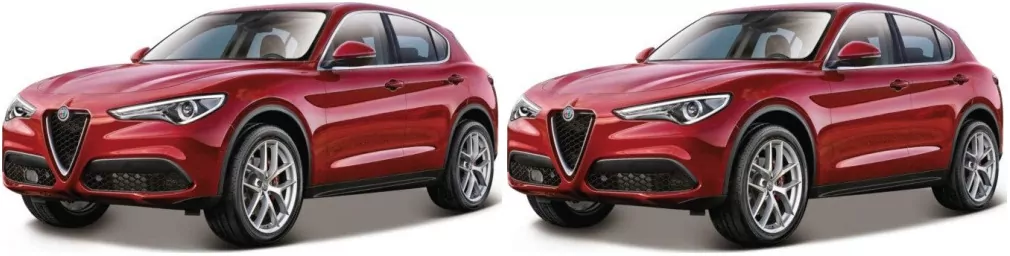 Multipak: Alfa Romeo Stelvio Red 1:24 BBURAGO x2 - tantis.pl