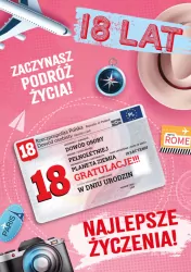 Karnet Urodziny 18