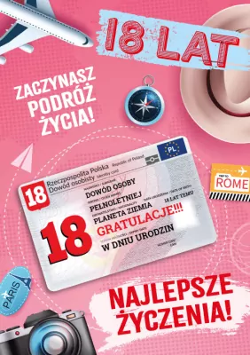 Karnet Urodziny 18