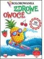 Zdrowe owoce. Kolorowanka z naklejkami - tantis.pl