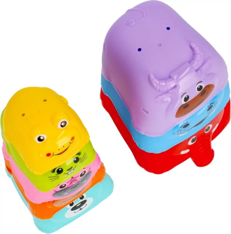 Bam Bam. Kubeczki do układania. Zwierzaki - tantis.pl