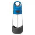 B.Box. Bidon tritanowy ze słomką. 450 ml. Blue Slate - tantis.pl