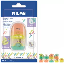 Temperówka z gumką Capsule new look, mix