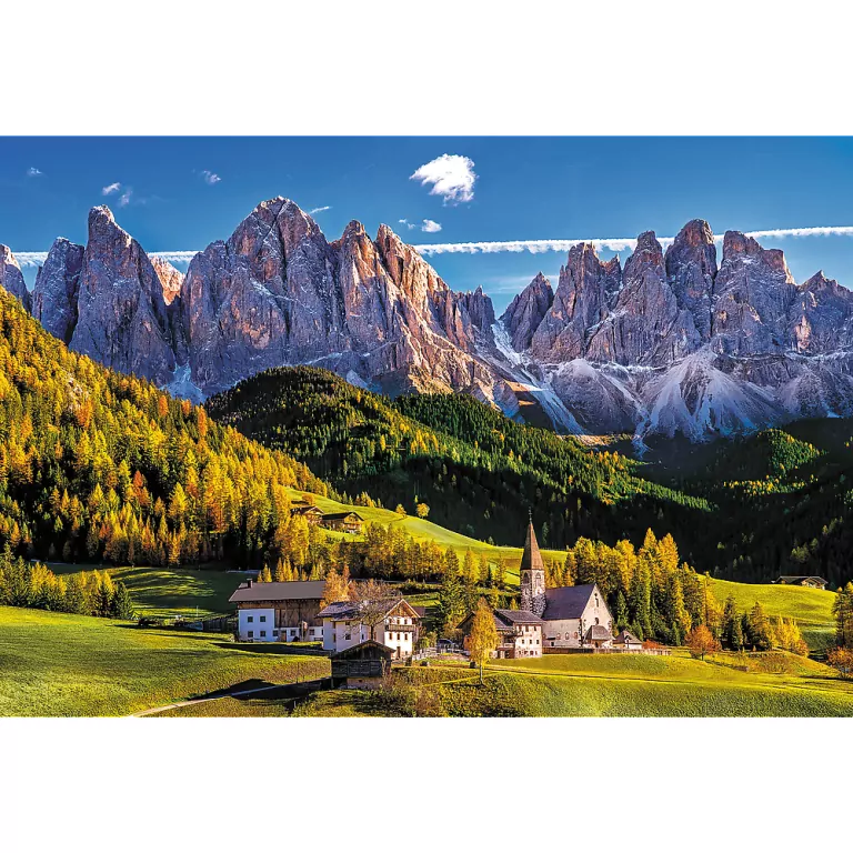 Dolina Val di Funes, Włochy. Puzzle 1500. Trefl - tantis.pl