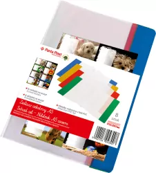 Okładka na zeszyt A5 PVC + naklejki, mix