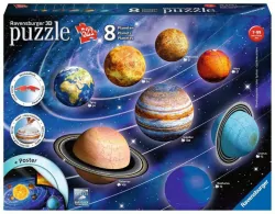 Ravensburger. Puzzle 522. Układ Planet 3D