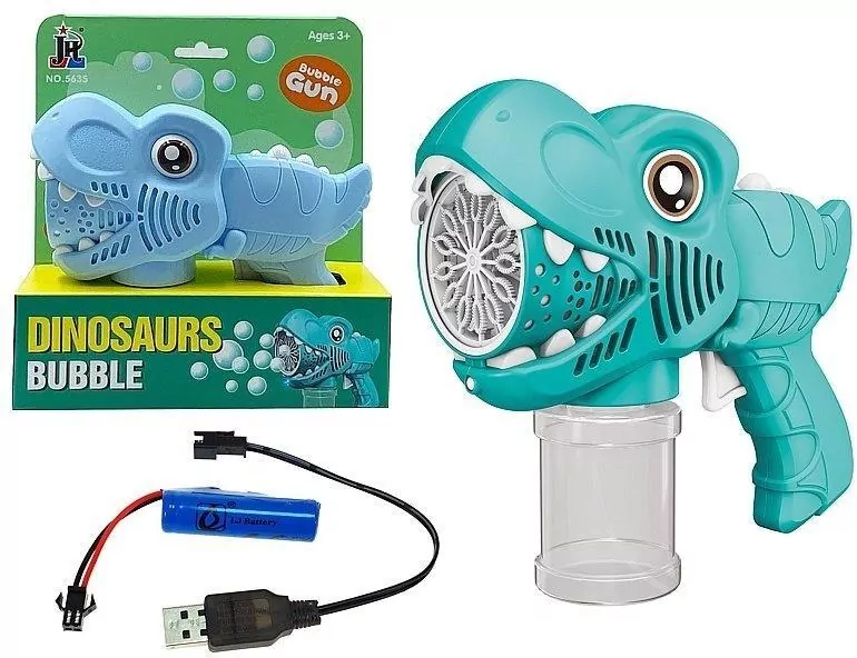 Pistolet do baniek na baterie Dinozaur - tantis.pl