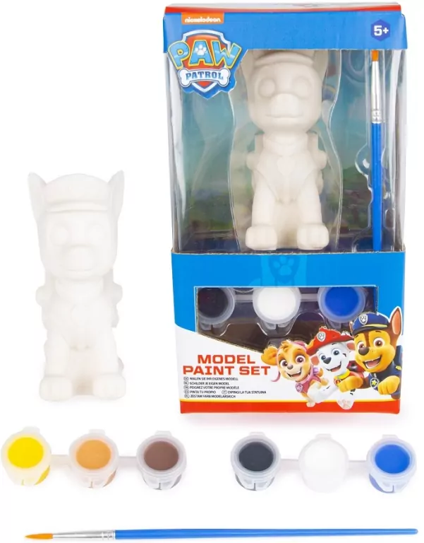 Figurki do malowania + farby Psi Patrol, mix - tantis.pl