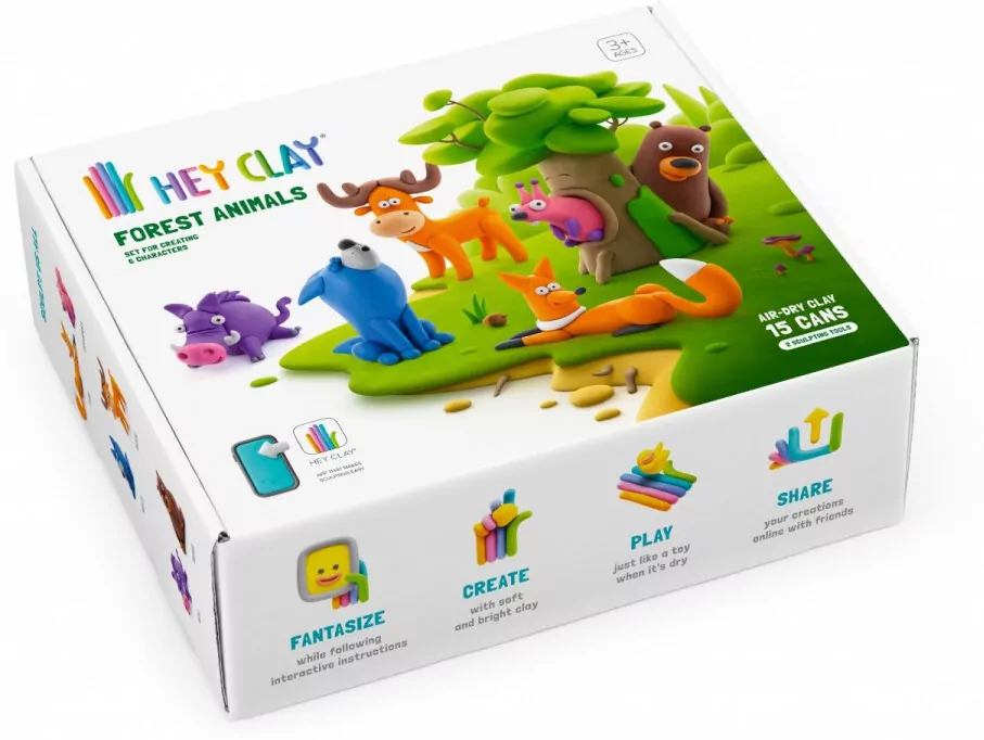 Hey Clay - Zwierzęta leśne + akcesoria - tantis.pl