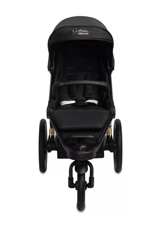 Caretero Lima Deluxe wózek spacerowy czarny - tantis.pl