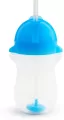 Kubek Munchkin niekapek ze słomką 296ml niebieski - tantis.pl