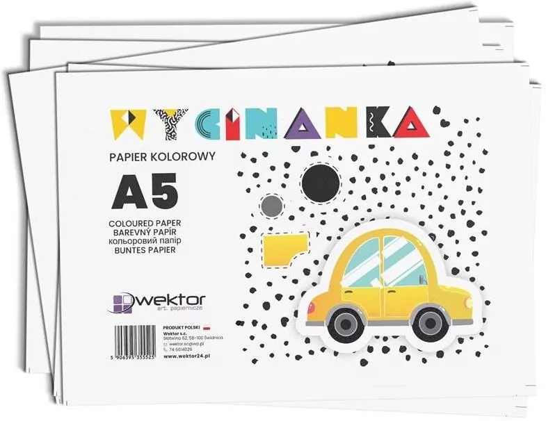 Zeszyt papierów kolorowych A5/8K wycinanka - tantis.pl