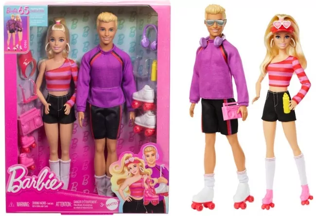Mattel. Barbie Fashionistas. Barbie i Ken na wrotkach - tantis.pl