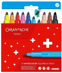 Flamastry akwarelowe Swisscolor Maxi 10 kolorów