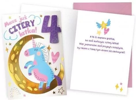 Karnet Urodziny 4