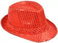 Kapelusz. Cekiny czerwony - tantis.pl