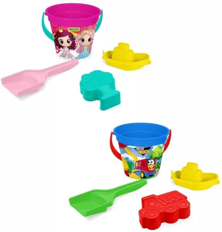 Wader. Komplet do piasku 4 elementy, mix - tantis.pl