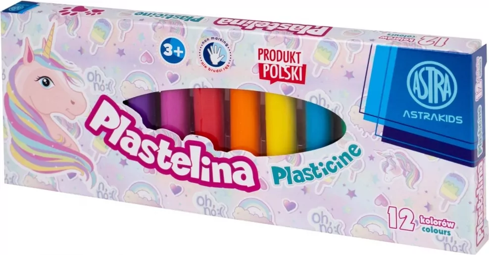 Plastelina 12 kolorów. Jednorożec - tantis.pl