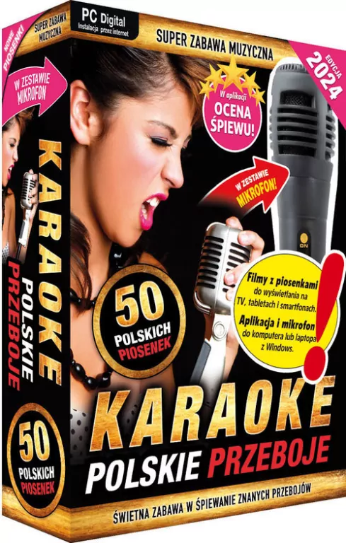 Karaoke. Polskie Przeboje edycja 2024 z mikrofonem - tantis.pl